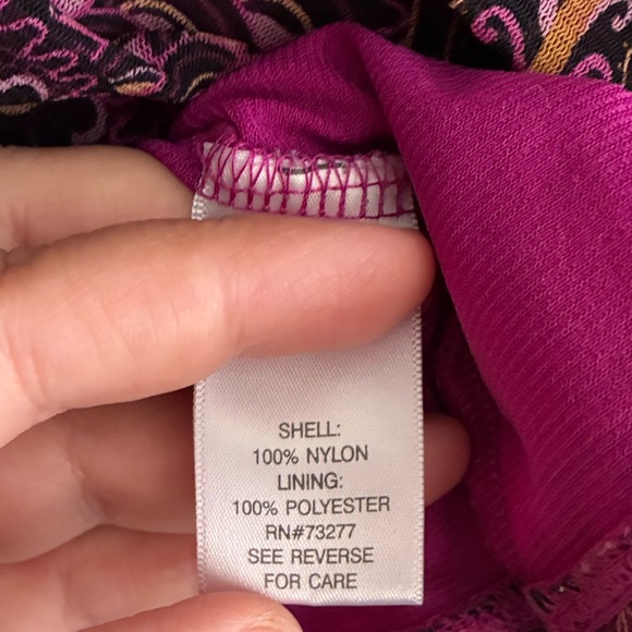 APT9 Y2K Paisley Crew-Neck Women Top - Purple L - Picture 7 of 9